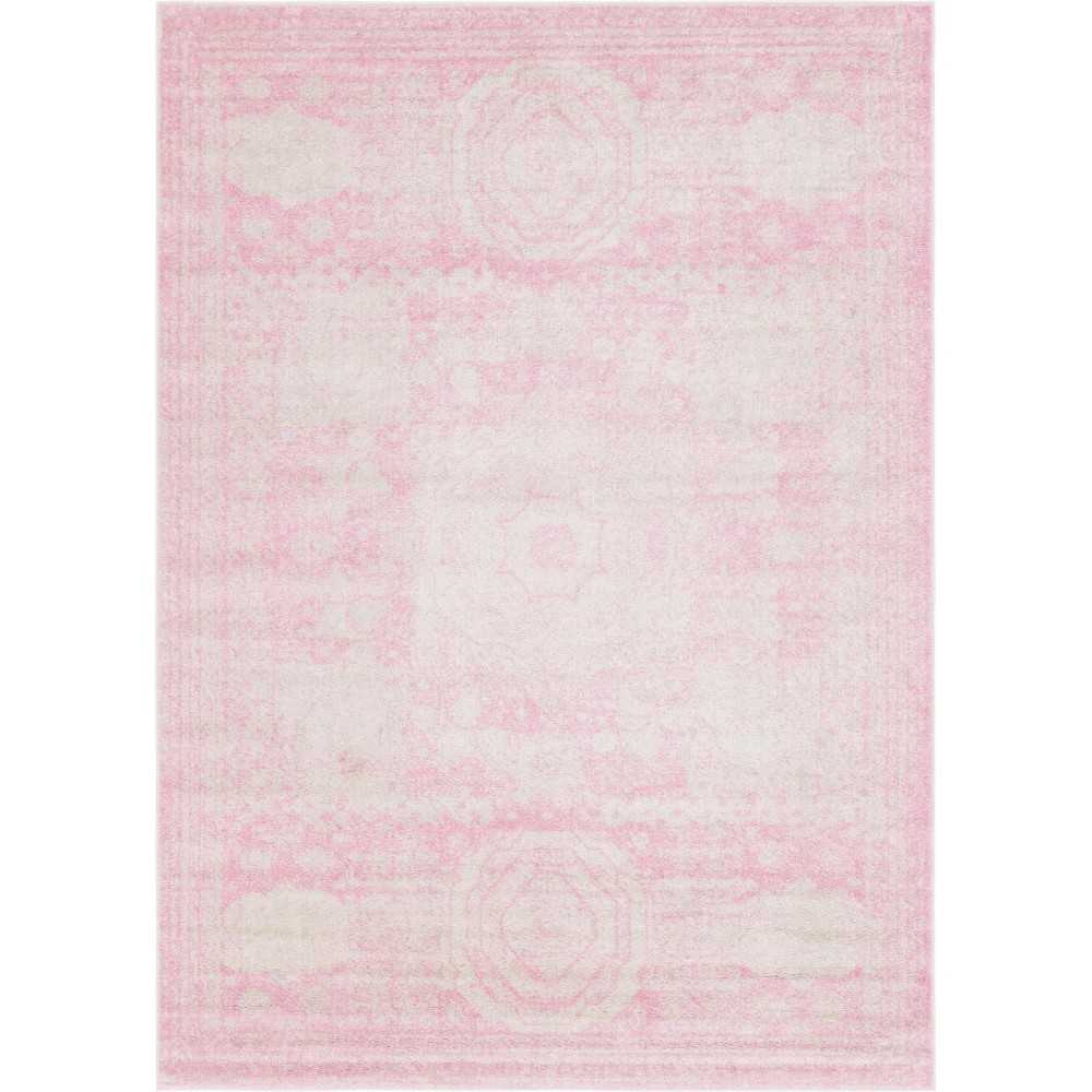 Rug Unique Loom Bromley Pink Rectangular 8' 0 x 11' 0