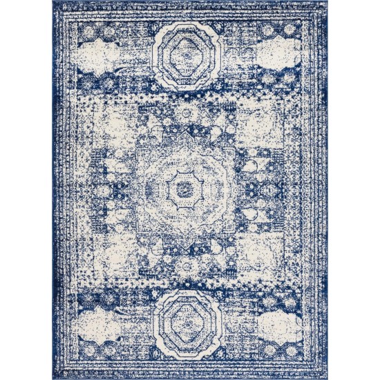 Rug Unique Loom Bromley Blue Rectangular 8' 0 x 11' 0