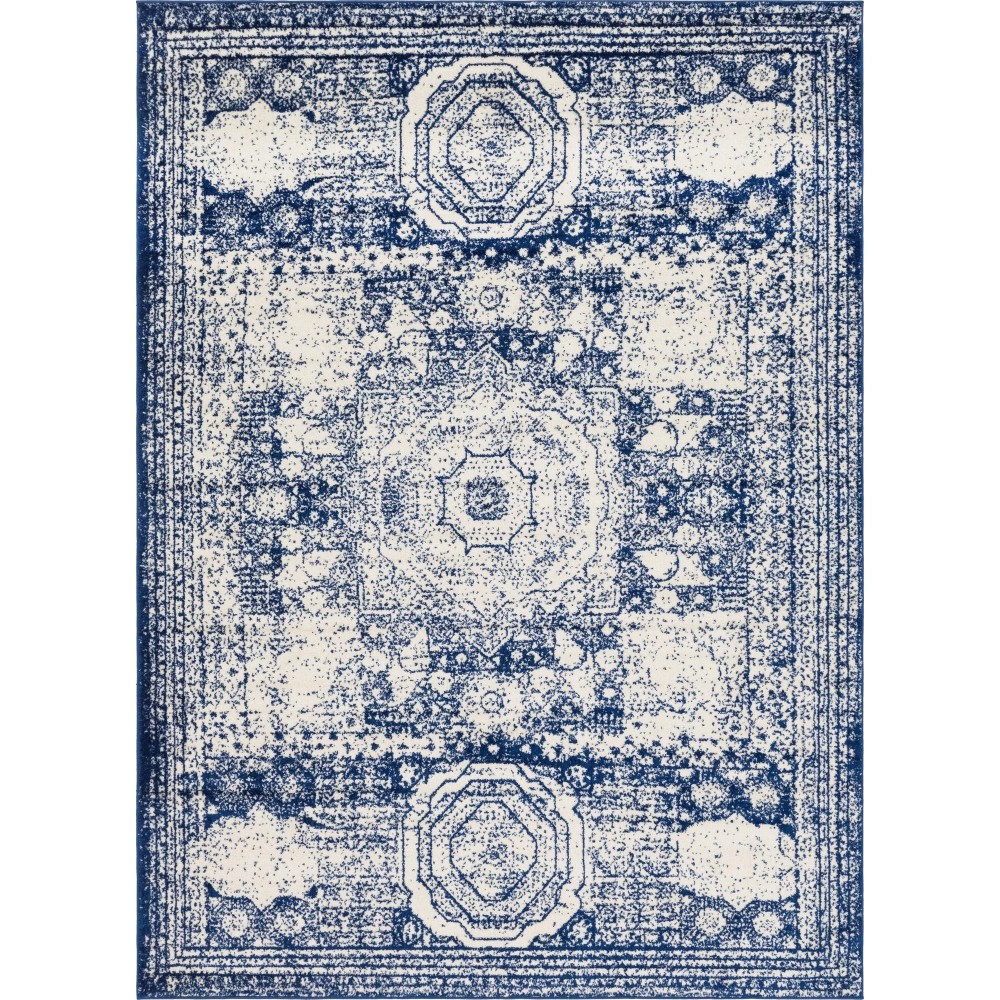 Rug Unique Loom Bromley Blue Rectangular 8' 0 x 11' 0 Rug Unique Loom Bromley Blue Rectangular 8' 0 x 11' 0