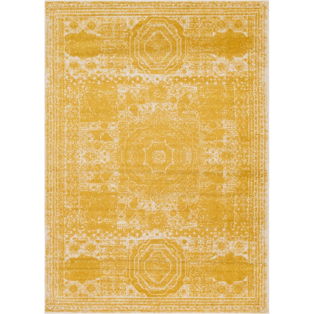 Rug Unique Loom Bromley Yellow Rectangular 8' 0 x 11' 0 Rug Unique Loom Bromley Yellow Rectangular 8' 0 x 11' 0