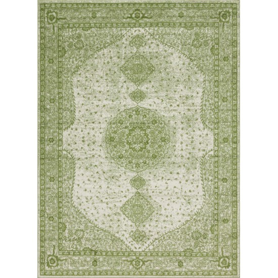 Rug Unique Loom Bromley Green Rectangular 9' 0 x 12' 0