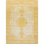 Rug Unique Loom Bromley Yellow Rectangular 9' 0 x 12' 0
