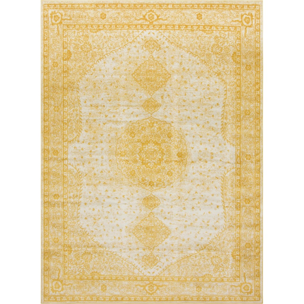 Rug Unique Loom Bromley Yellow Rectangular 9' 0 x 12' 0 Rug Unique Loom Bromley Yellow Rectangular 9' 0 x 12' 0