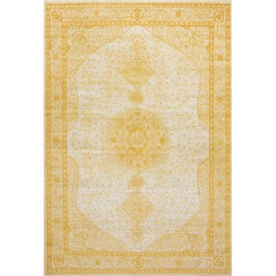 Rug Unique Loom Bromley Yellow Rectangular 10' 0 x 14' 0