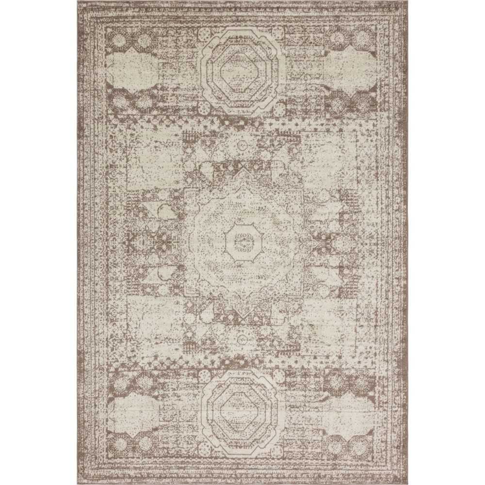 Rug Unique Loom Bromley Light Brown Rectangular 10' 0 x 14' 0