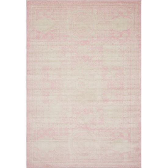 Rug Unique Loom Bromley Pink Rectangular 10' 0 x 14' 0