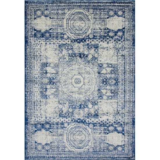 Rug Unique Loom Bromley Blue Rectangular 10' 0 x 14' 0