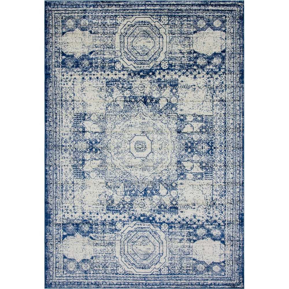 Rug Unique Loom Bromley Blue Rectangular 10' 0 x 14' 0 Rug Unique Loom Bromley Blue Rectangular 10' 0 x 14' 0