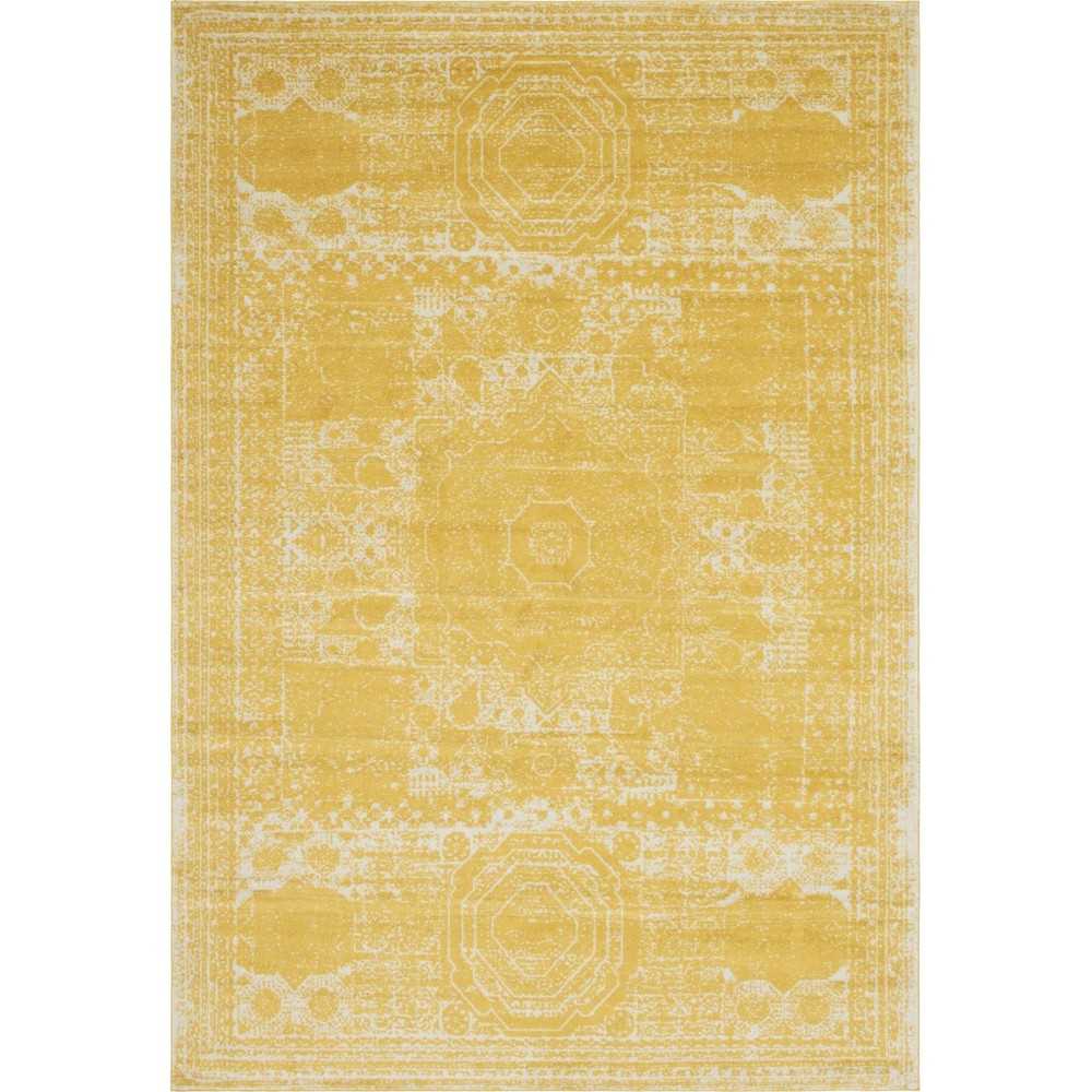 Rug Unique Loom Bromley Yellow Rectangular 10' 0 x 14' 0 Rug Unique Loom Bromley Yellow Rectangular 10' 0 x 14' 0