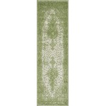 Rug Unique Loom Bromley Green Runner 2' 0 x 6' 7