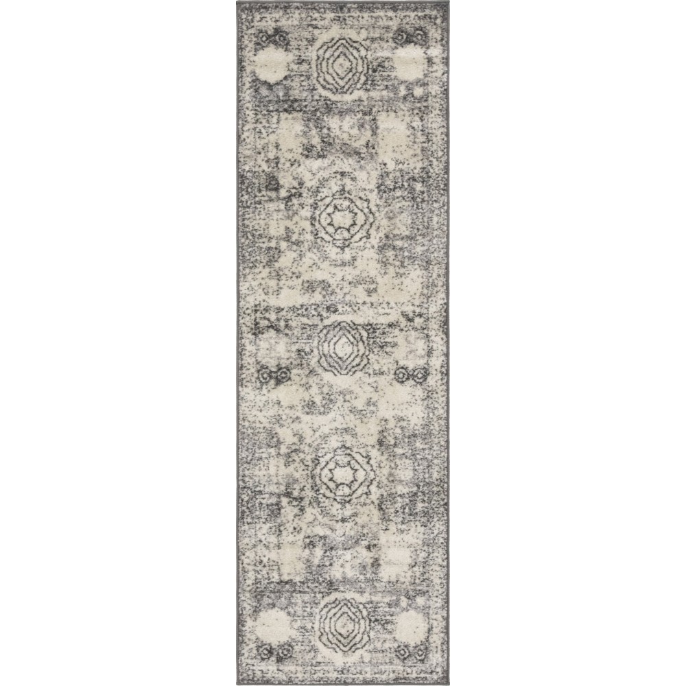 Rug Unique Loom Bromley Light Gray Runner 2' 0 x 6' 7 Rug Unique Loom Bromley Light Gray Runner 2' 0 x 6' 7