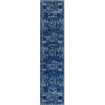 Rug Unique Loom Bromley Navy Blue Runner 2' 0 x 8' 8