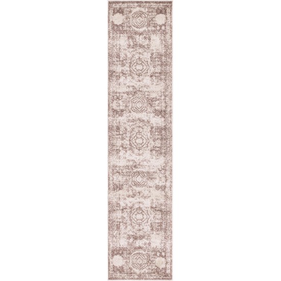 Rug Unique Loom Bromley Light Brown Runner 2' 0 x 8' 8