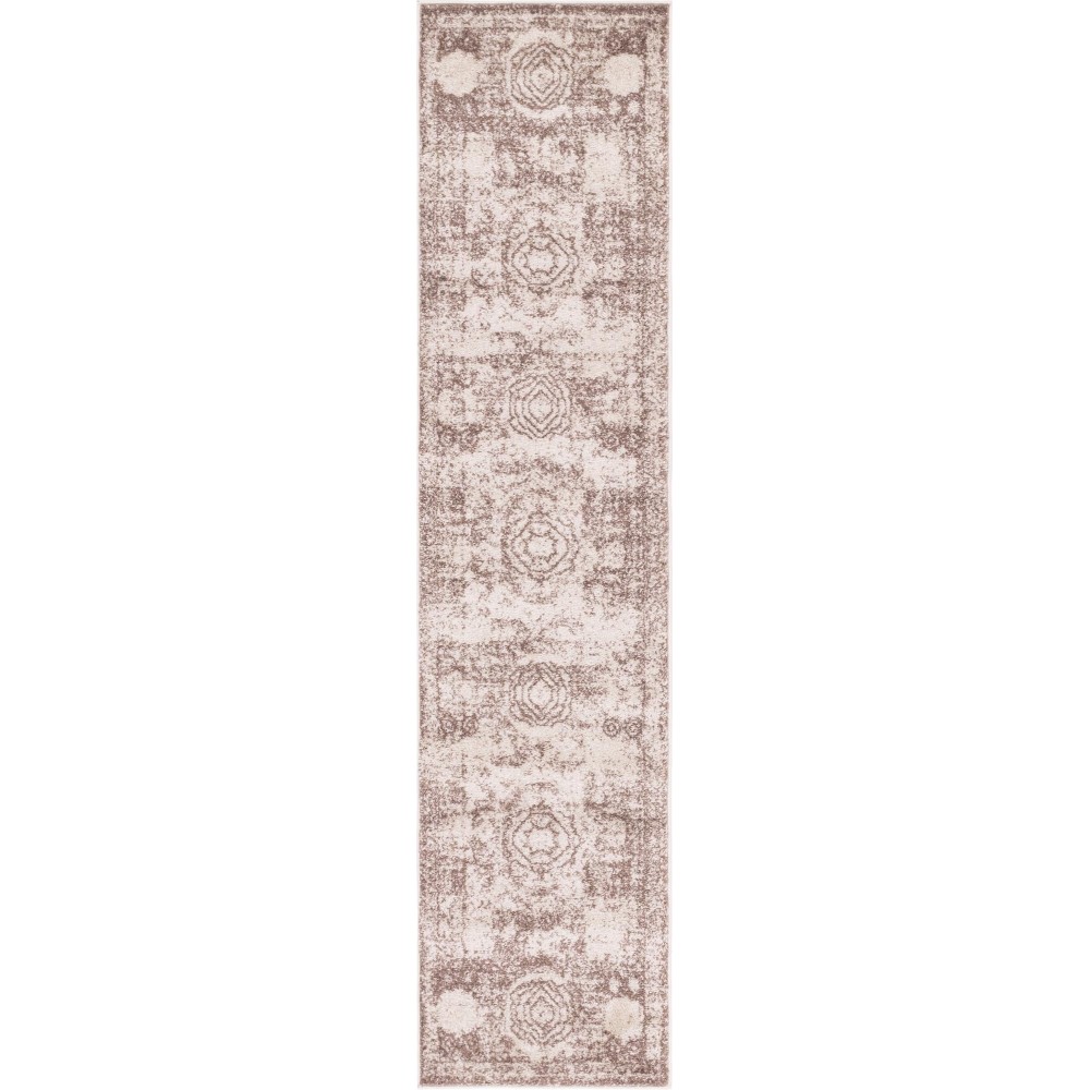 Rug Unique Loom Bromley Light Brown Runner 2' 0 x 8' 8