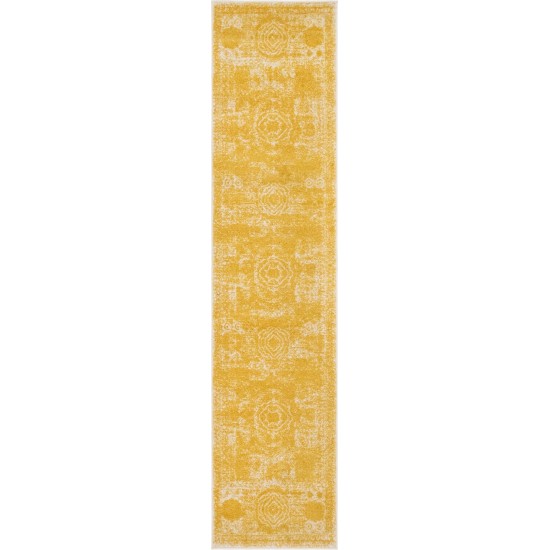 Rug Unique Loom Bromley Yellow Runner 2' 0 x 8' 8