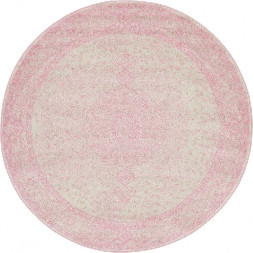 Rug Unique Loom Bromley Pink Round 5' 0 x 5' 0 Rug Unique Loom Bromley Pink Round 5' 0 x 5' 0
