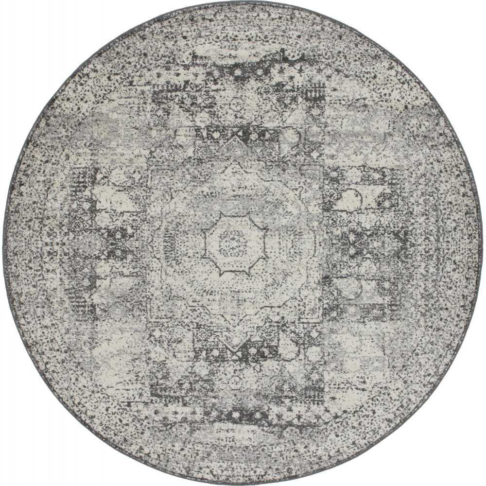 Rug Unique Loom Bromley Light Gray Round 8' 0 x 8' 0 Rug Unique Loom Bromley Light Gray Round 8' 0 x 8' 0