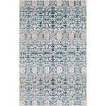 Rug Unique Loom Charm Blue Rectangular 4' 0 x 6' 0