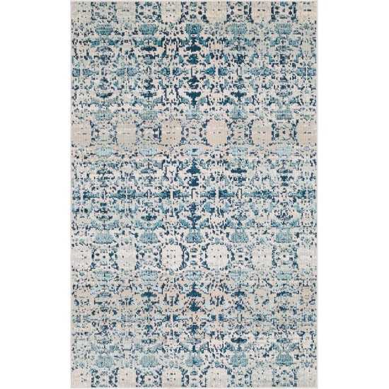 Rug Unique Loom Charm Blue Rectangular 4' 0 x 6' 0