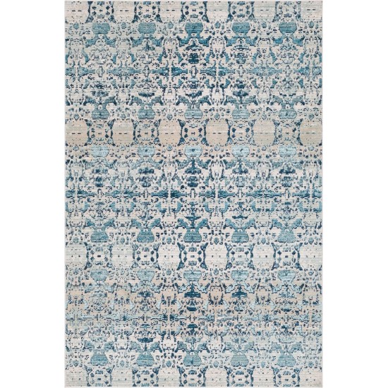 Rug Unique Loom Charm Blue Rectangular 5' 0 x 8' 0