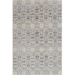 Rug Unique Loom Charm Gray Rectangular 5' 0 x 8' 0
