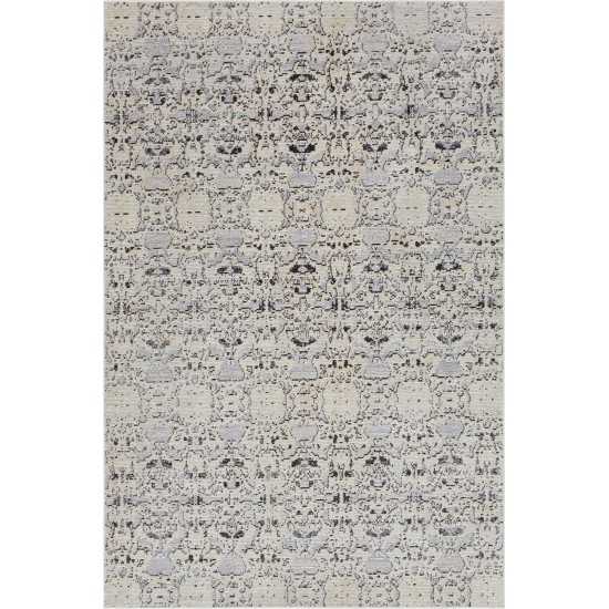 Rug Unique Loom Charm Gray Rectangular 5' 0 x 8' 0