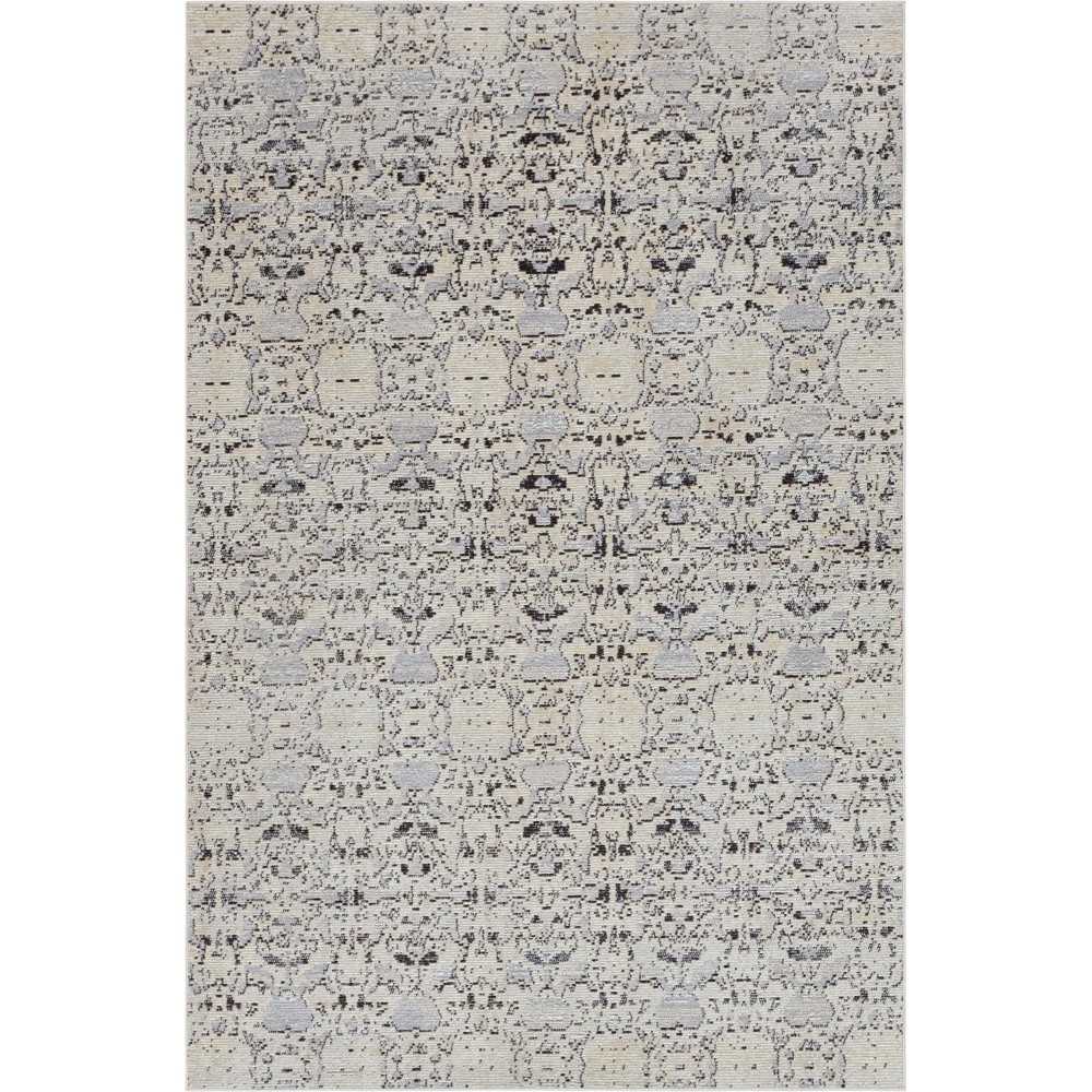 Rug Unique Loom Charm Gray Rectangular 5' 0 x 8' 0 Rug Unique Loom Charm Gray Rectangular 5' 0 x 8' 0