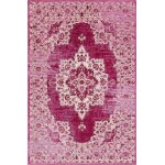Rug Unique Loom Charm Pink Rectangular 5' 0 x 8' 0