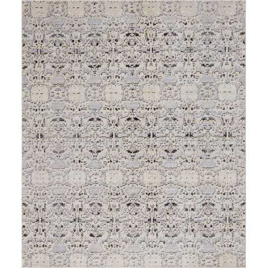 Rug Unique Loom Charm Gray Rectangular 8' 0 x 10' 0