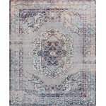 Rug Unique Loom Charm Gray Rectangular 8' 0 x 10' 0