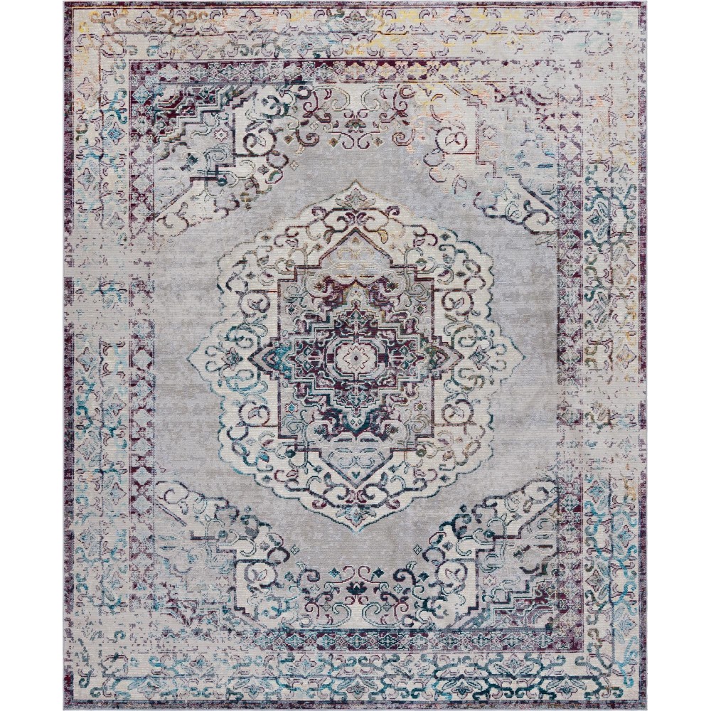Rug Unique Loom Charm Gray Rectangular 8' 0 x 10' 0 Rug Unique Loom Charm Gray Rectangular 8' 0 x 10' 0