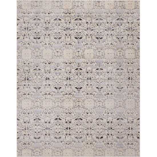 Rug Unique Loom Charm Gray Rectangular 9' 0 x 12' 0