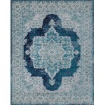 Rug Unique Loom Charm Navy Blue Rectangular 9' 0 x 12' 0
