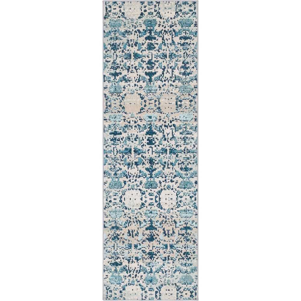 Rug Unique Loom Charm Blue Runner 2' 2 x 6' 0