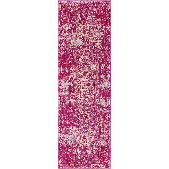 Rug Unique Loom Charm Fuchsia Runner 2' 2 x 6' 0