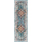 Rug Unique Loom Charm Teal Runner 2' 2 x 6' 0