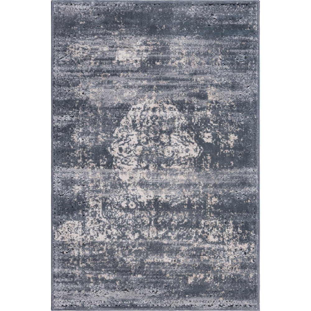 Rug Unique Loom Chateau Navy Blue Rectangular 2' 2 x 3' 0 Rug Unique Loom Chateau Navy Blue Rectangular 2' 2 x 3' 0