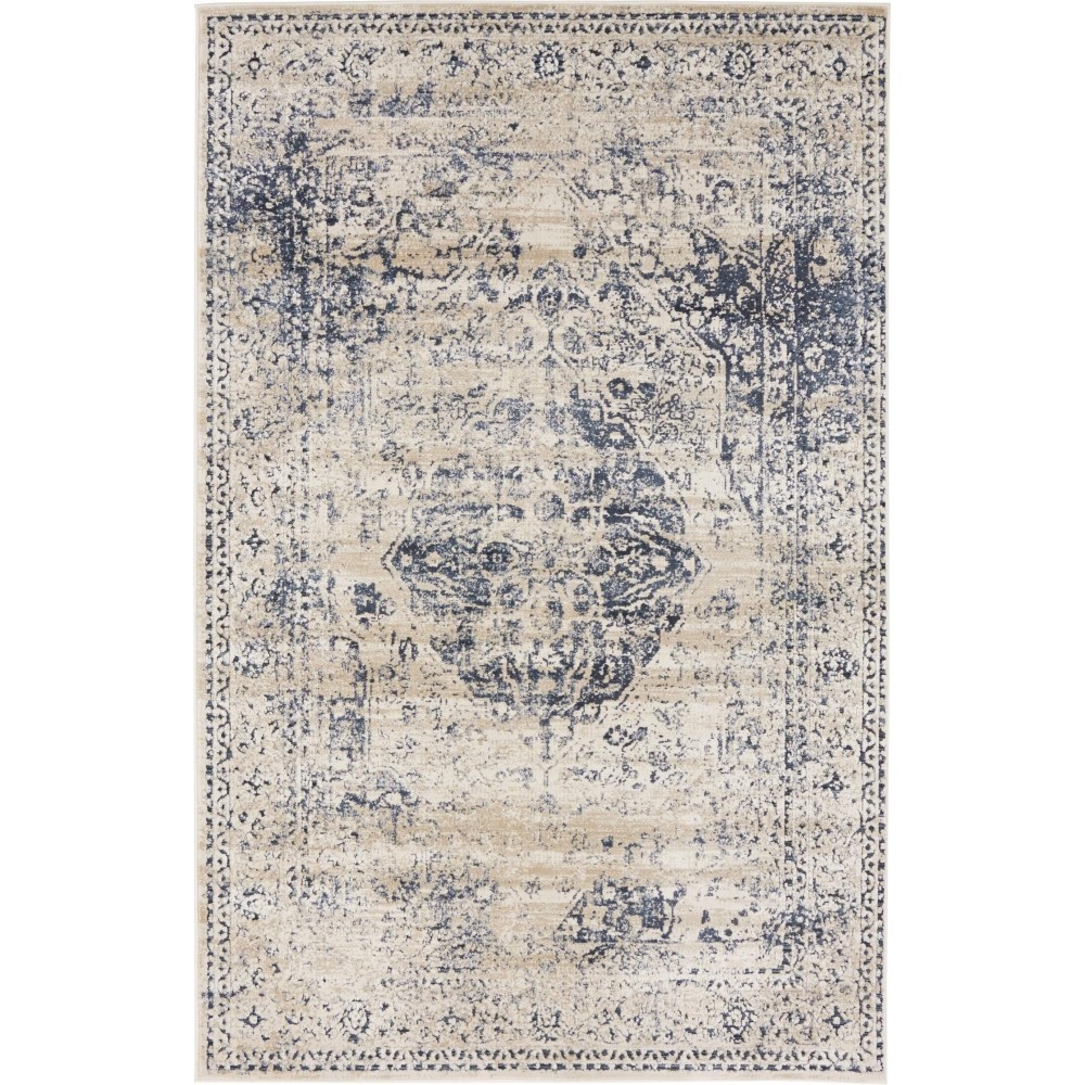 Rug Unique Loom Chateau Beige Rectangular 4' 0 x 6' 0 Rug Unique Loom Chateau Beige Rectangular 4' 0 x 6' 0