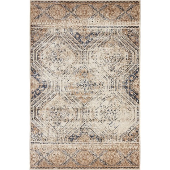 Rug Unique Loom Chateau Beige Rectangular 4' 0 x 6' 0