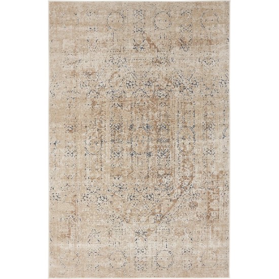 Rug Unique Loom Chateau Beige Rectangular 4' 0 x 6' 0