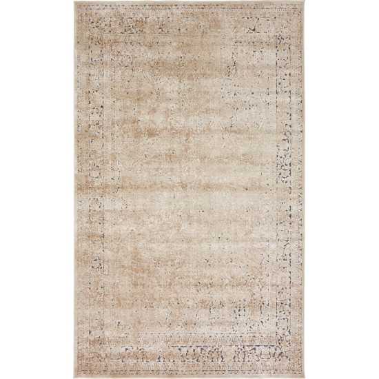 Rug Unique Loom Chateau Beige Rectangular 5' 0 x 8' 0