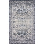 Rug Unique Loom Chateau Navy Blue Rectangular 5' 0 x 8' 0