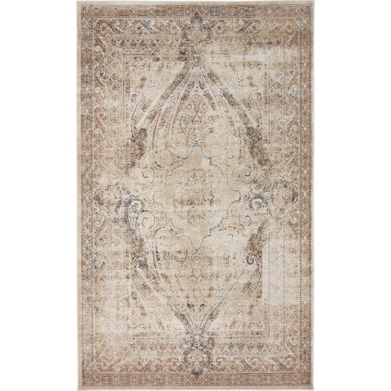 Rug Unique Loom Chateau Beige Rectangular 5' 0 x 8' 0