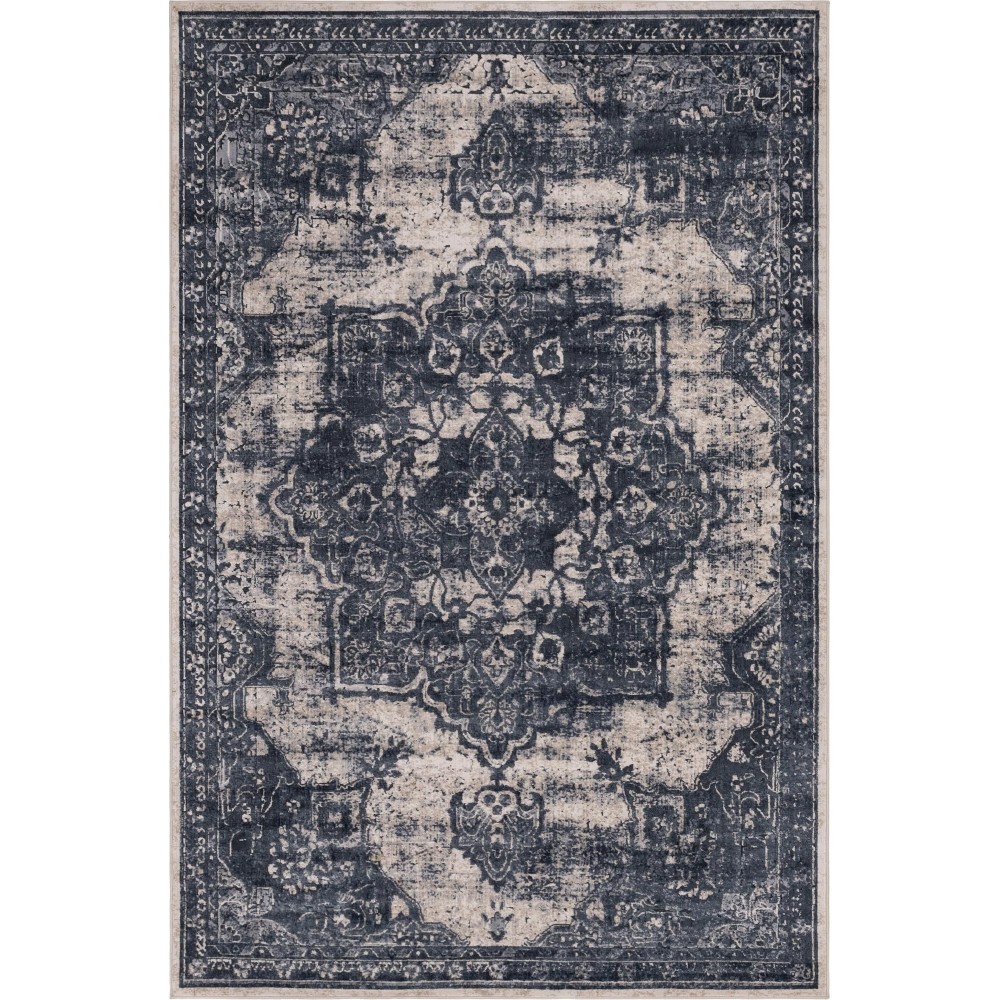 Rug Unique Loom Chateau Gray Rectangular 6' 0 x 9' 0 Rug Unique Loom Chateau Gray Rectangular 6' 0 x 9' 0