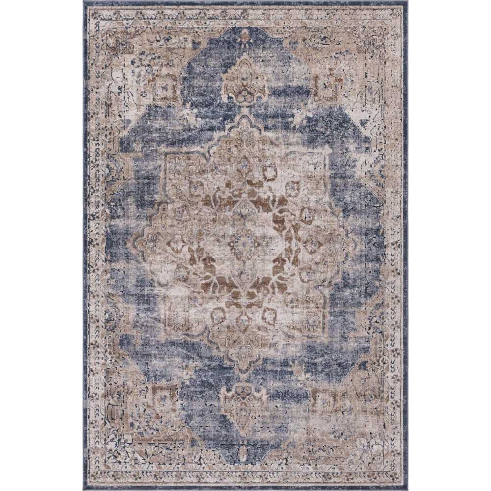 Rug Unique Loom Chateau Beige/Light Blue Rectangular 6' 0 x 9' 0 Rug Unique Loom Chateau Beige/Light Blue Rectangular 6' 0 x 9' 0