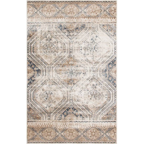 Rug Unique Loom Chateau Beige Rectangular 6' 0 x 9' 0