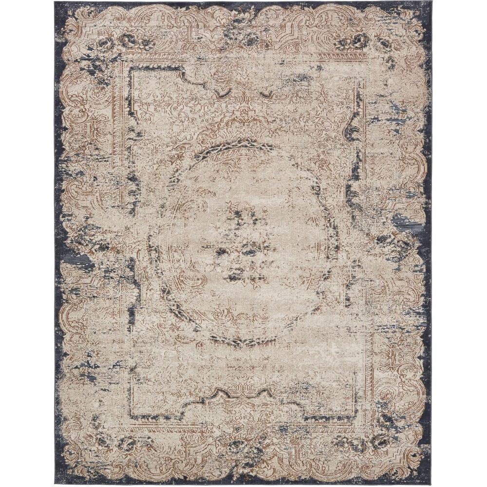 Rug Unique Loom Chateau Beige Rectangular 8' 0 x 10' 0