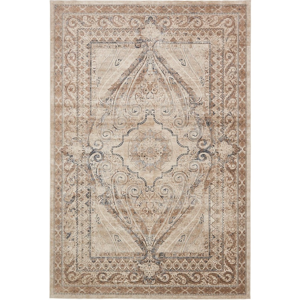 Rug Unique Loom Chateau Beige Rectangular 10' 0 x 14' 5 Rug Unique Loom Chateau Beige Rectangular 10' 0 x 14' 5
