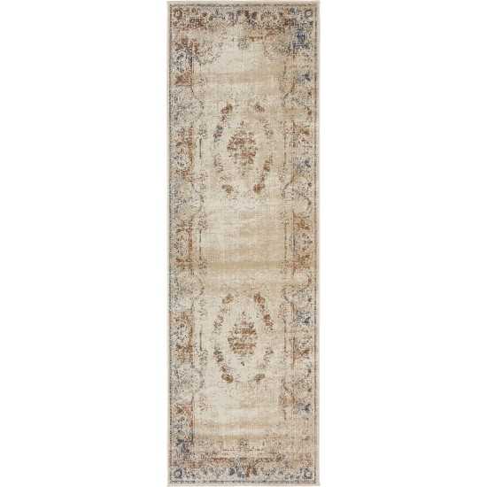 Rug Unique Loom Chateau Beige Runner 2' 0 x 6' 7