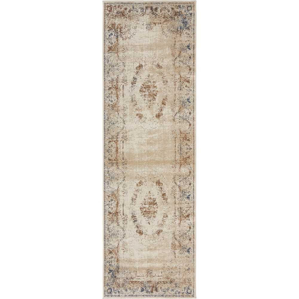 Rug Unique Loom Chateau Beige Runner 2' 0 x 6' 7